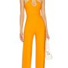 Clothes Lovers and Friends | Maddison Jumpsuit Orange & White