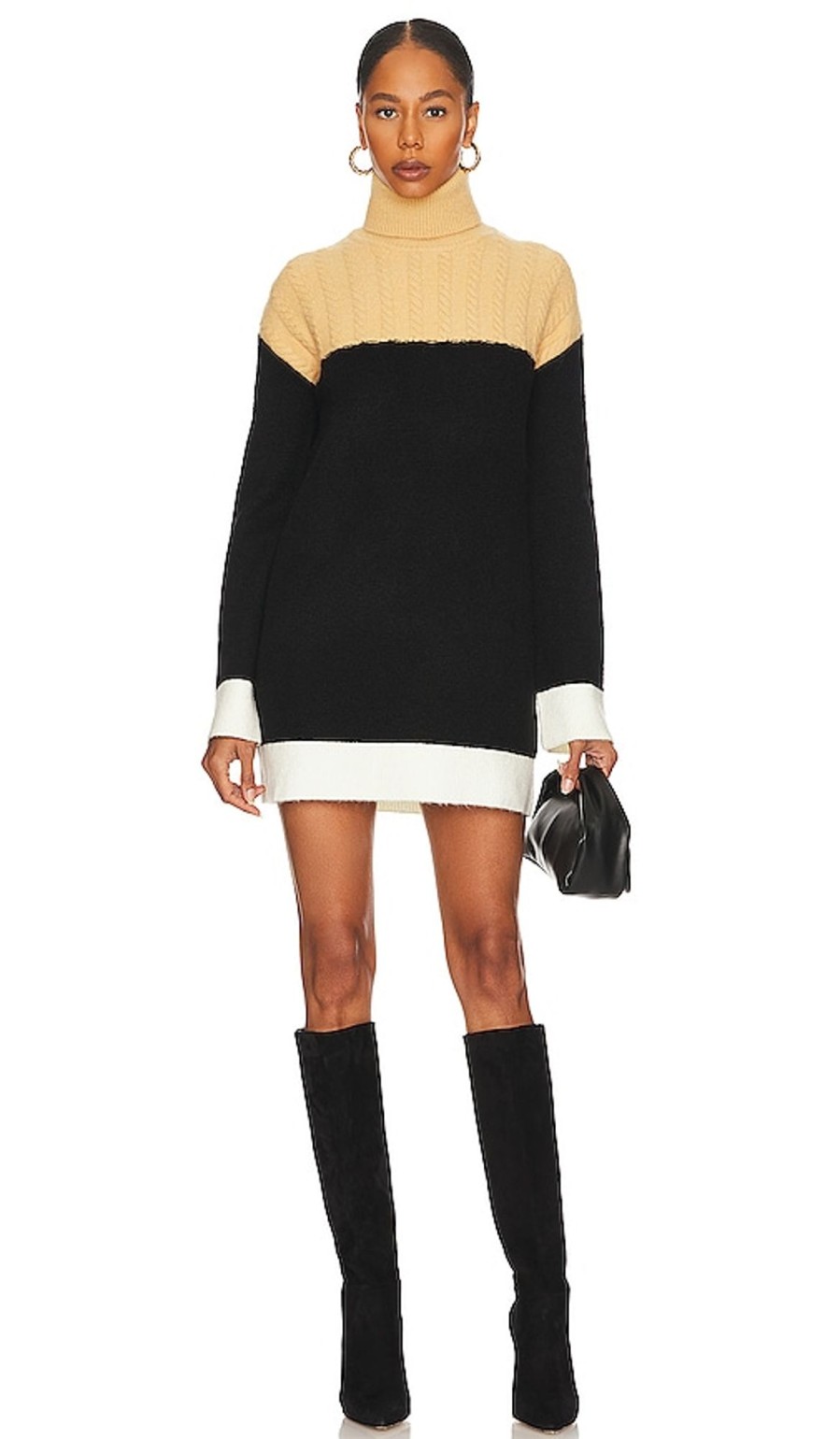 Clothes Lovers and Friends | Kane Sweater Dress Nude & Black