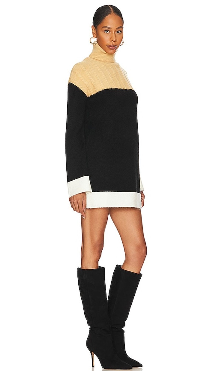 Clothes Lovers and Friends | Kane Sweater Dress Nude & Black