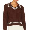Clothes Lovers and Friends | Eilir Sweater Brown & White