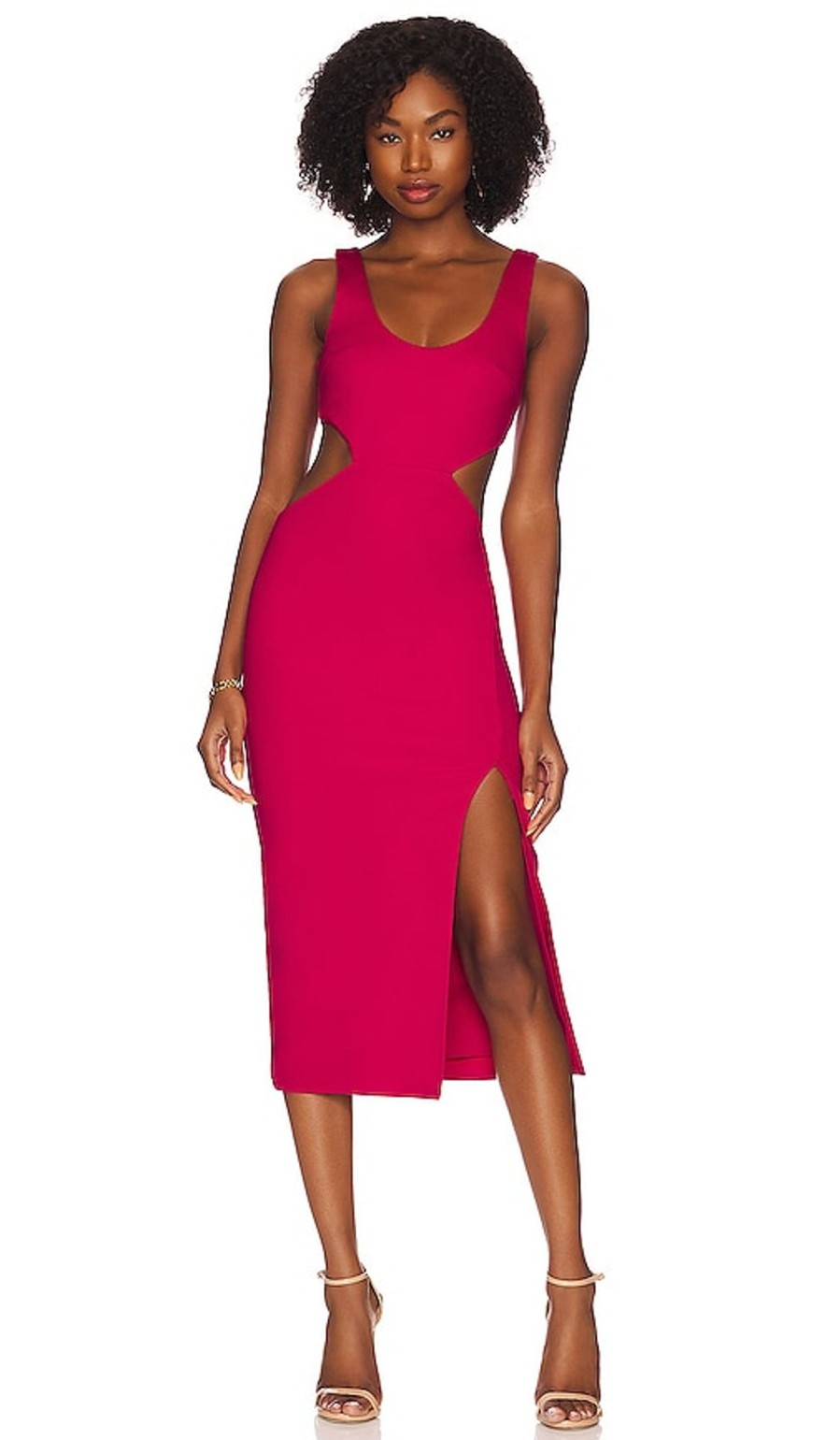 Clothes Lovers and Friends | Titus Midi Dress Bright Pink