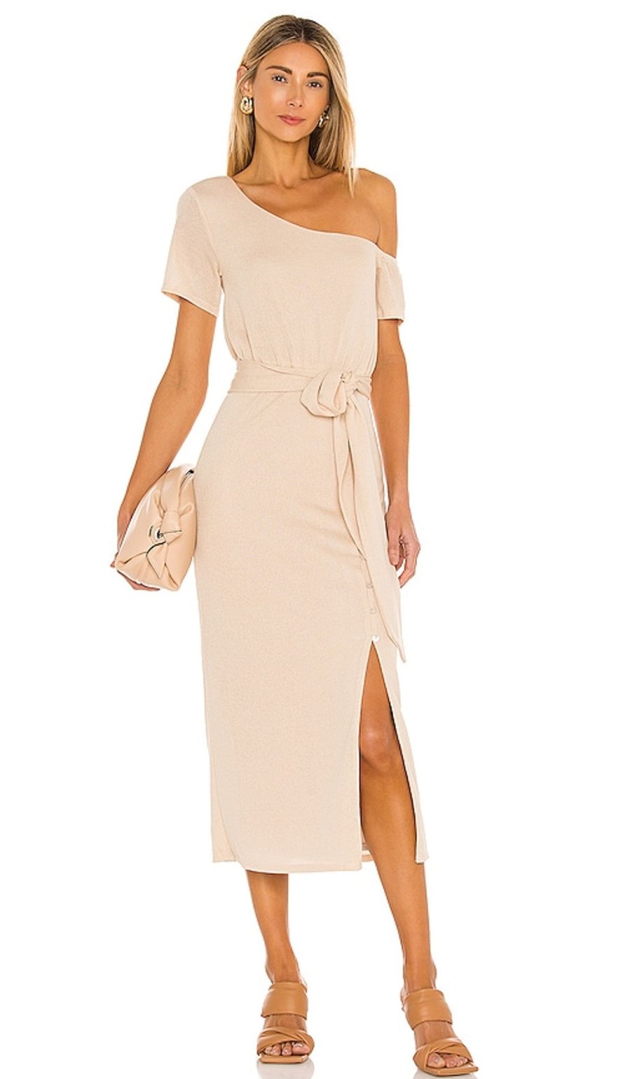 Clothes Lovers and Friends | Eden Midi Dress Natural Tan