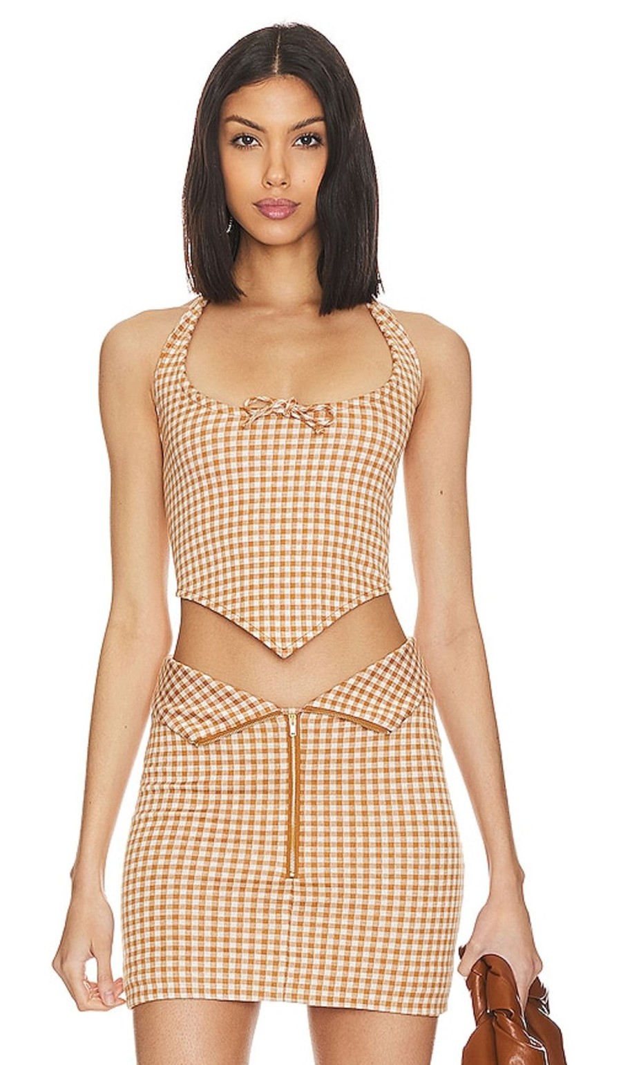 Clothes Lovers and Friends | Holland Top Brown & White