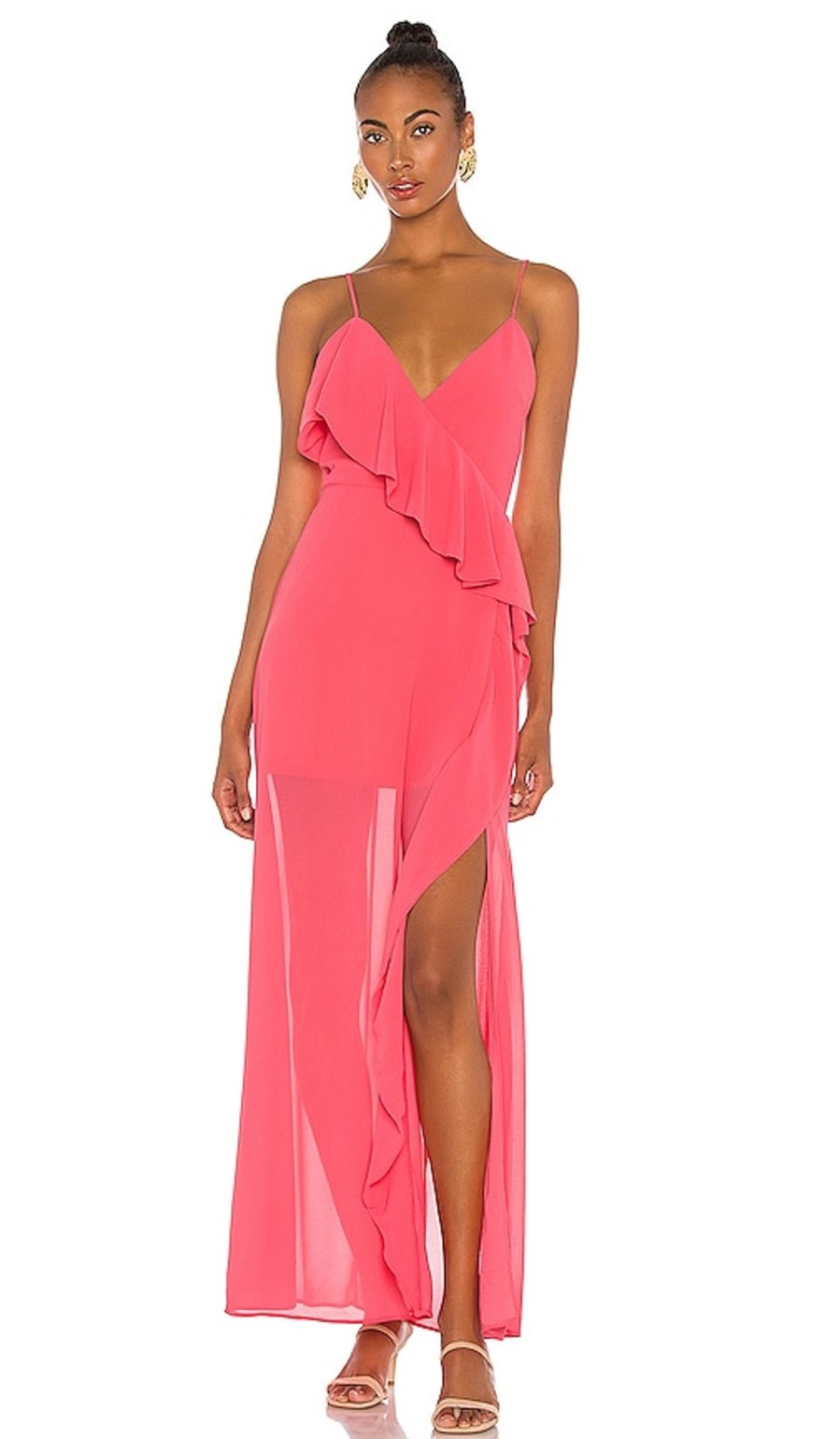 Clothes Lovers and Friends | Darcy Maxi Dress Grapefruit Pink