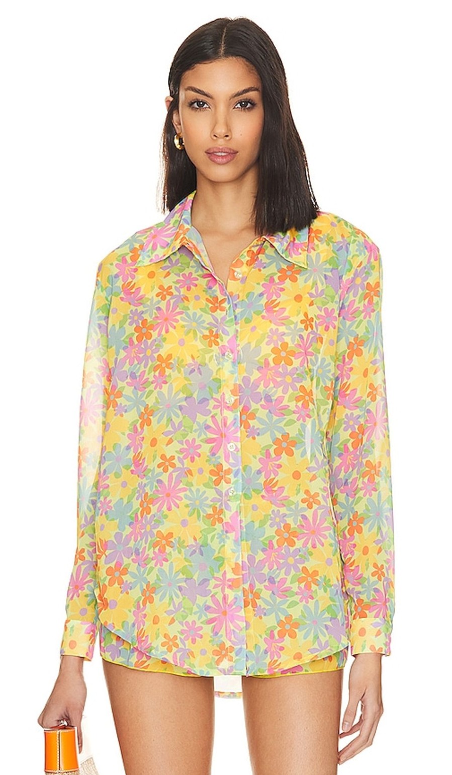 Clothes Lovers and Friends | Groovy Delight Shirt Green Blooms