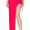 Clothes Lovers and Friends | Penrose Asymmetric Skirt Lipstick Red