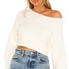 Clothes Lovers and Friends | Camille Off Shoulder Sweater White
