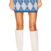 Clothes Lovers and Friends | Casey Argyle Mini Skirt Blue Multi